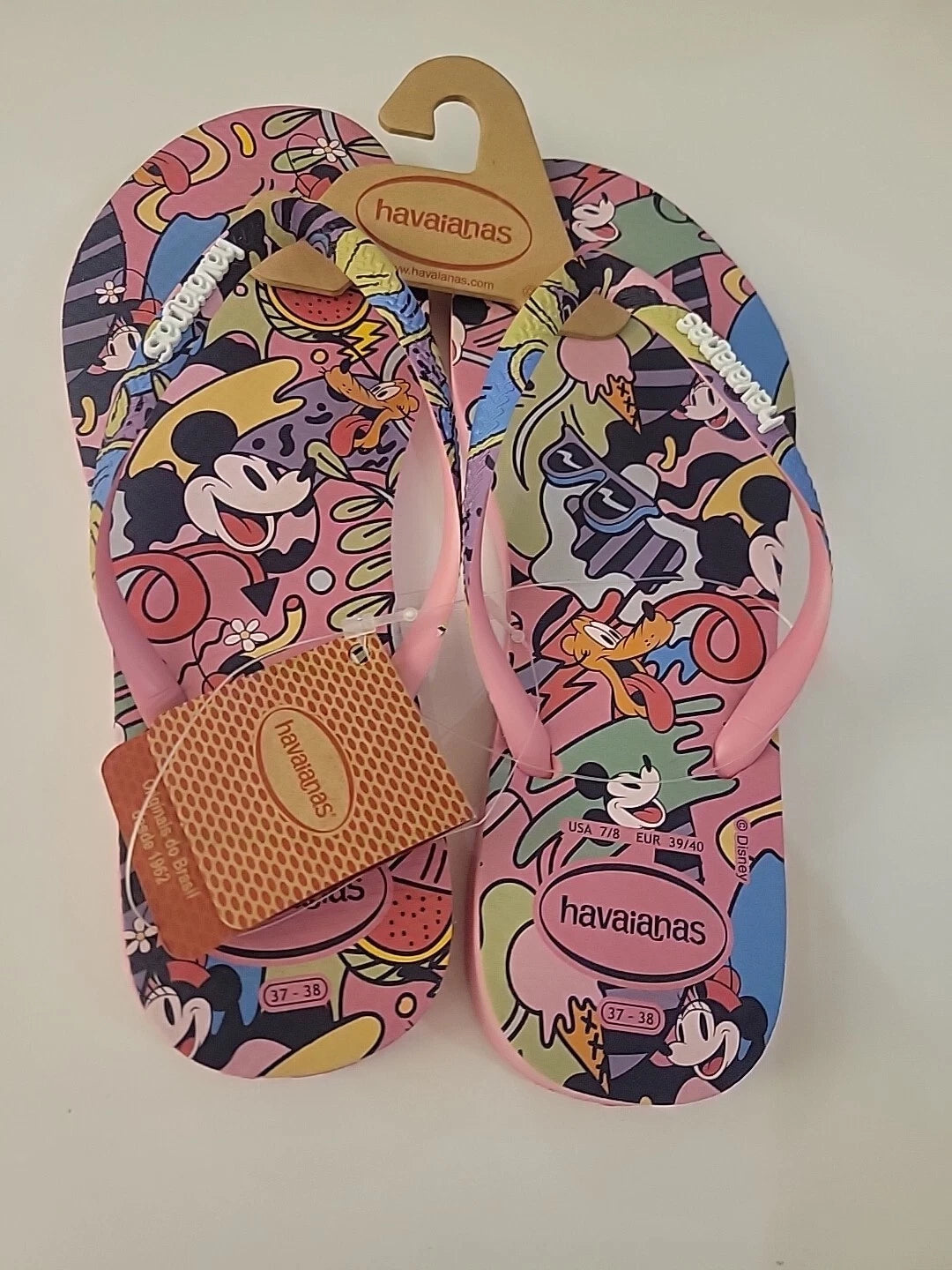 Havaianas Slim Disney Style Flip-Flops Womens Size 7- New