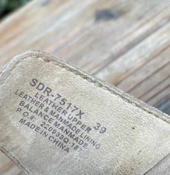 Algeria Leather Adjustable Slide Sandal Sandra Freedom Rock Comfort Brown Size 9