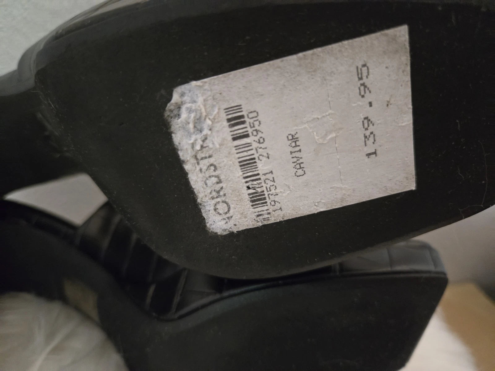 Jeffrey Campbell Women’s Sz 7 Black Leather Caviar Platform Slide  Ret $139.95