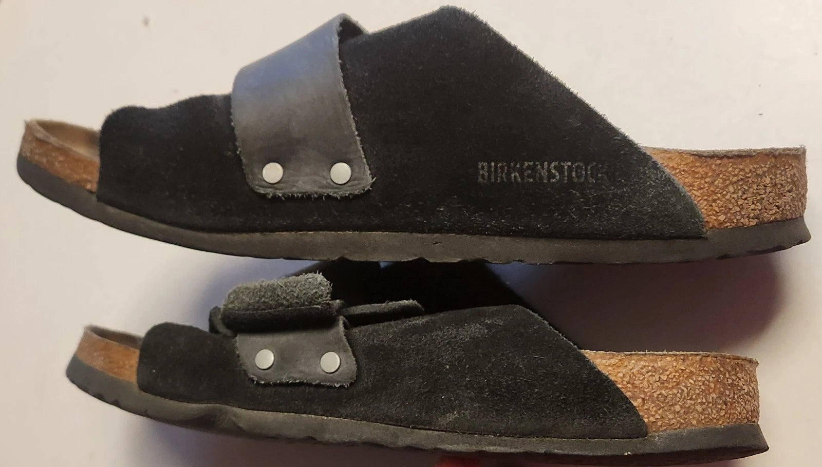 BIRKENSTOCK Flip Flop EUR 41 265 L10 M8 Black Straps Brown Sandals Strap Shoes