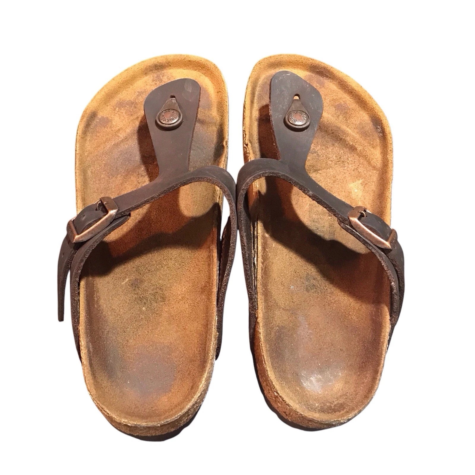 Birkenstock Gizeh Brown Slide Sandals Size EU 37 US 6 Comfort