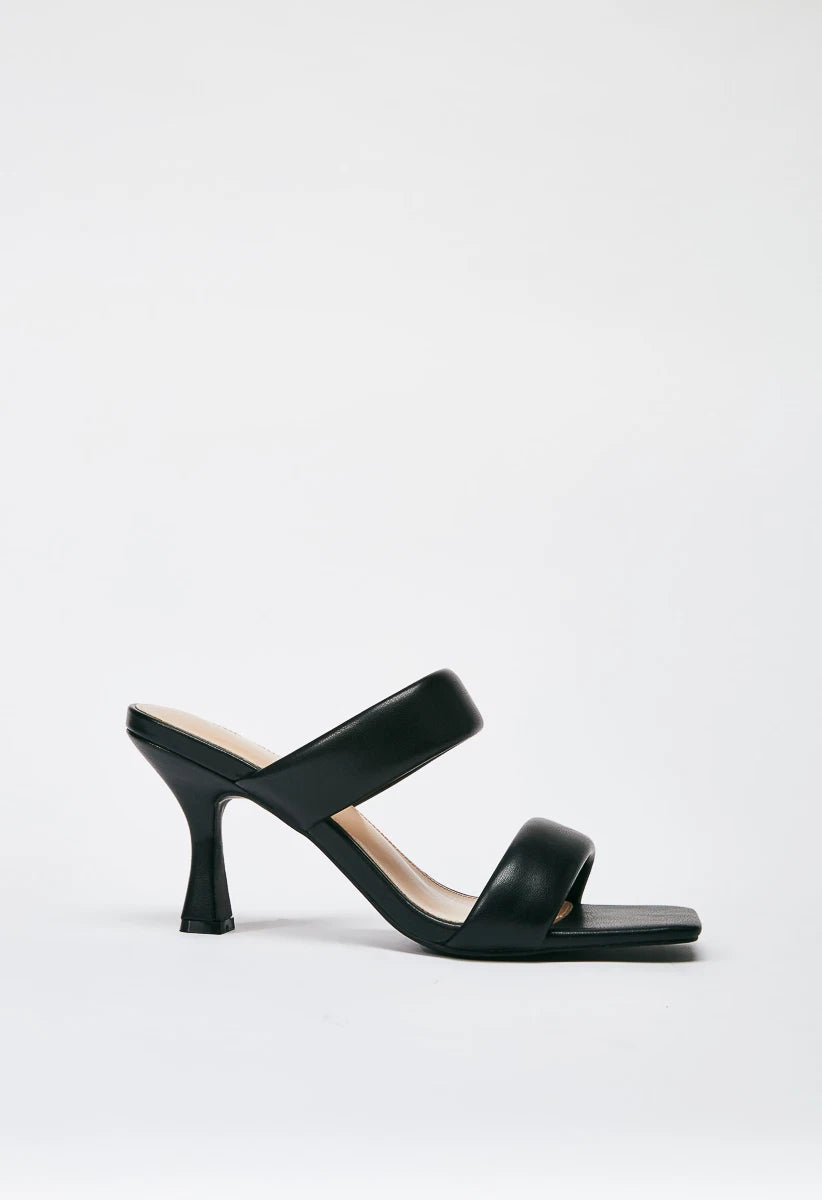 ShoeDazzle Women's Amora Heeled Sandal, Style#HD2354776, Size 7, Black Caviar