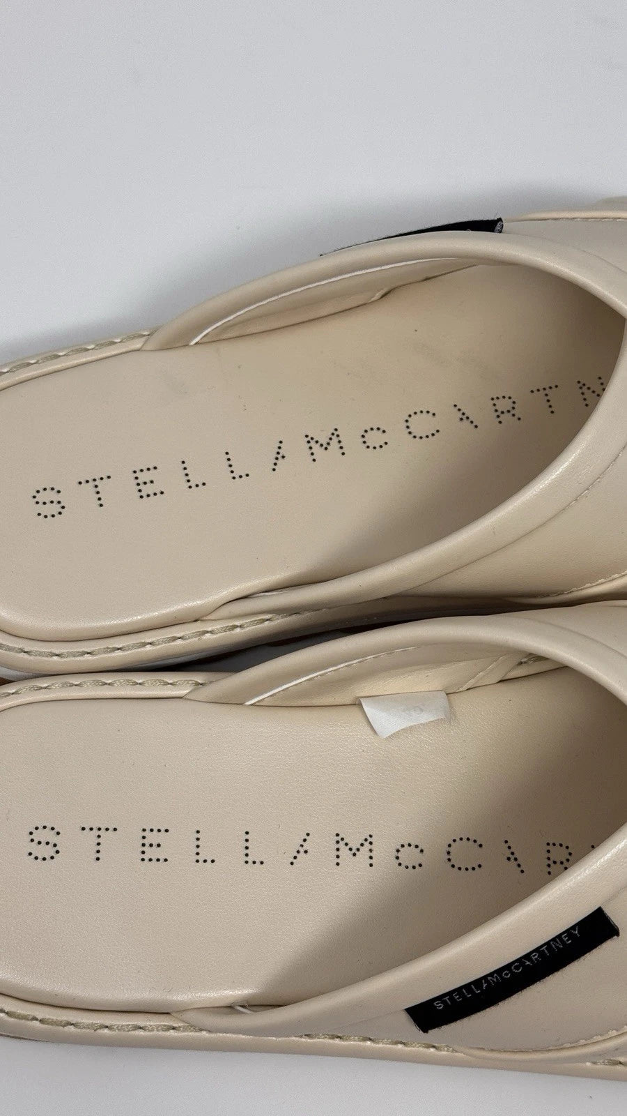Stella McCartney Women’s Sneakelyse Twist Cream Sandals Size 10 US / 40 EU