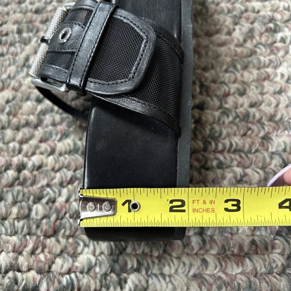 Rag & Bone Evin Mesh & Leather Black Platform Sandals Women’s Size 35