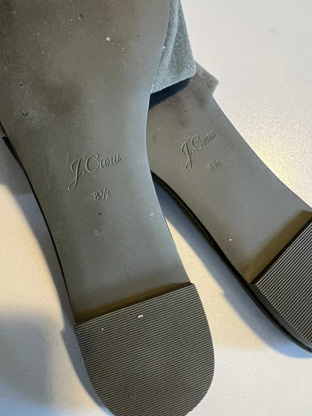 jcrew sandals Olive green leather Upper Size Slip On 8.5 Slide Style L5465