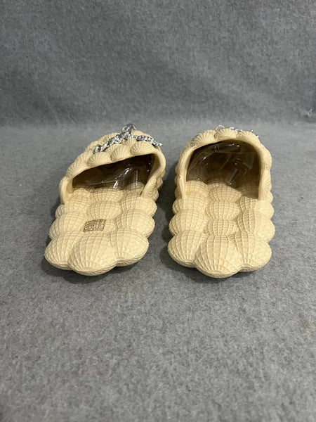 Shein Brand New Fashion Beige Slides Cloud Massage Charms Size 38/39