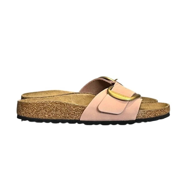 Birkenstock Madrid Big Buckle Women's Pink Leather Slide Sandals 7 Slip On