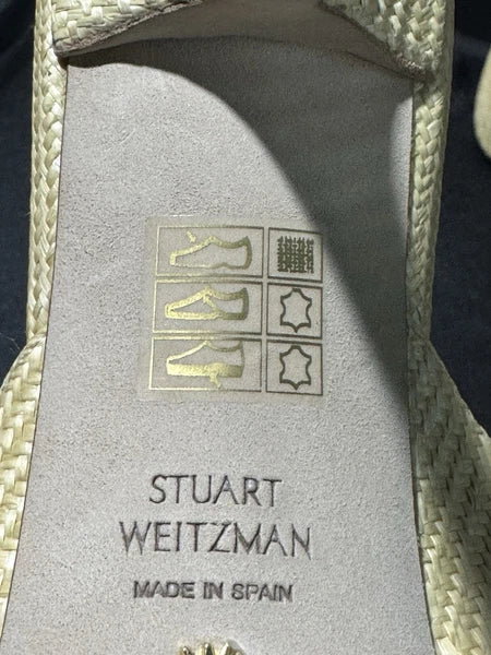 Stuart Weitzman Women's Carmen Sandal in Wheat Size 10B