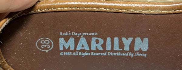 Marilyn Monroe Fashion Sandals Womens Size 7 EU 38 Vintage 1985 Radio Days Rare