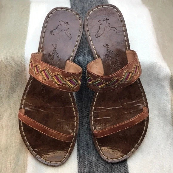 American Eagle Southwestern Style Slip on Sandals