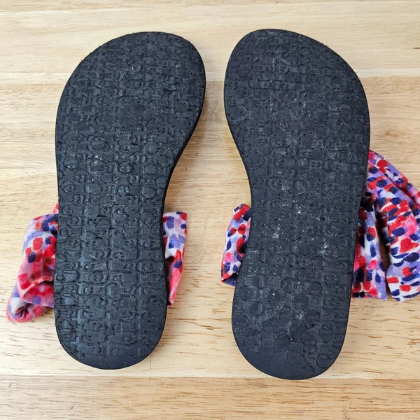 Sanuk Women's Yoga Mat Sling Flip Flops Sandals US Size 6 Style 1013154 Pink