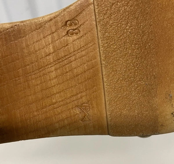 Intentionally Blank Marc Clog Canyon Wooden Heel Slip On Sandals Womens 38/8