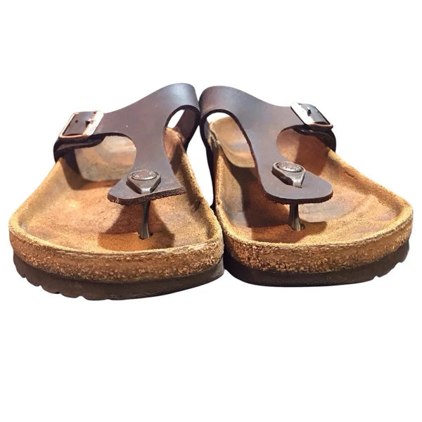 Birkenstock Gizeh Brown Slide Sandals Size EU 37 US 6 Comfort