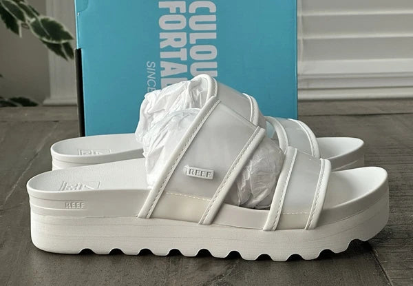Reef Women's US 8 Vista Hi-Energy Cloud Transparent Slides, Style # CJ6852
