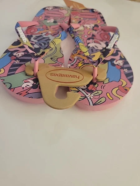 Havaianas Slim Disney Style Flip-Flops Womens Size 7- New