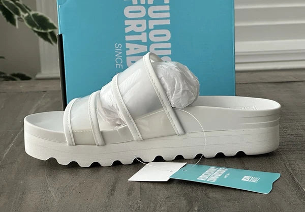 Reef Women's US 8 Vista Hi-Energy Cloud Transparent Slides, Style # CJ6852