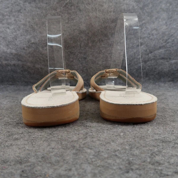 Sperry Shoes Womens 9 Slide Sandals Leather Slip On Fashion Comfort Top Sider