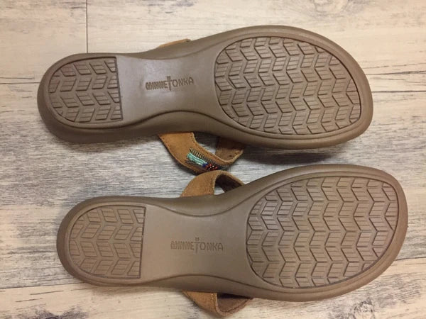 NWOBox Minnie Tonka Beaded Flip Flop Style Sandals Sz 7