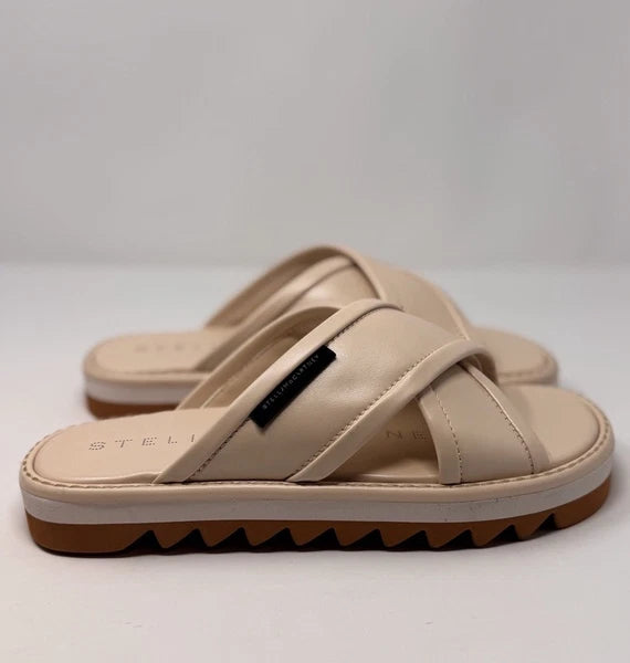 Stella McCartney Women’s Sneakelyse Twist Cream Sandals Size 10 US / 40 EU