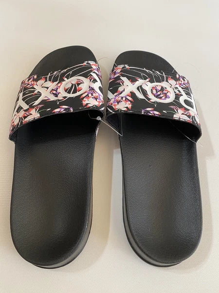 Roxy Women's Eva Slides Floral Sandals Sz 9.5