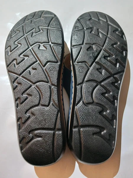 Fashion Blue super comfy platform slippers. Size 8.0/40