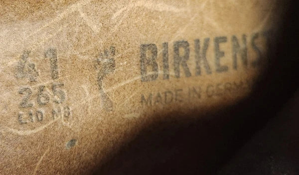 BIRKENSTOCK Flip Flop EUR 41 265 L10 M8 Black Straps Brown Sandals Strap Shoes