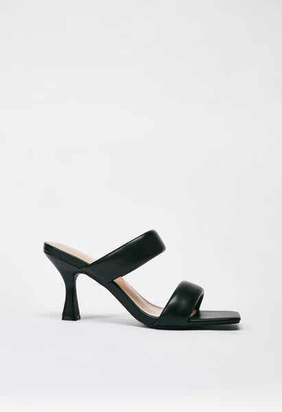 ShoeDazzle Women's Amora Heeled Sandal, Style#HD2354776, Size 7, Black Caviar