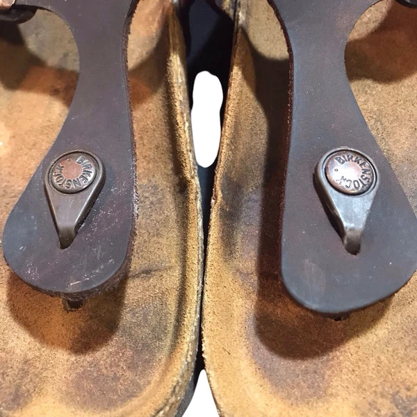 Birkenstock Gizeh Brown Slide Sandals Size EU 37 US 6 Comfort