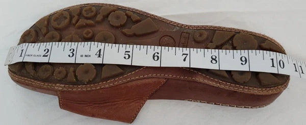 Timberland Womens Slide Sandals Brown Leather Smart Comfort System Size 10 M