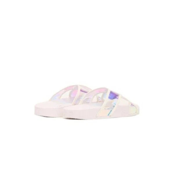 Look Here Slide Slip On Sandal White 8.5