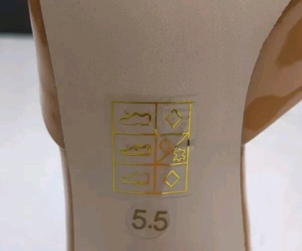 Jeffrey Campbell Mr-Big Slide Sandal in Dark Nude Patent, Size 5.5