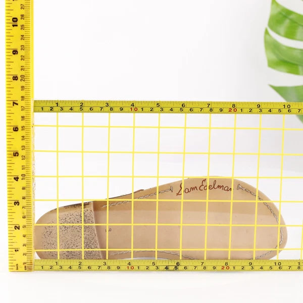 Sam Edelman Womens Gala Sandal Size 9 Cognac Tan Leather Slide Strappy Resort x