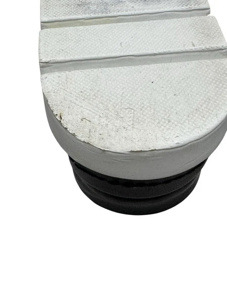 J Slides NYC Black Platform Double Strap Slide Sandals Womens Size 6M