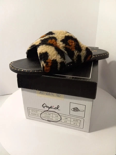 Qupid Karzen 36  Style Woman Leopard Sandals  various Size available