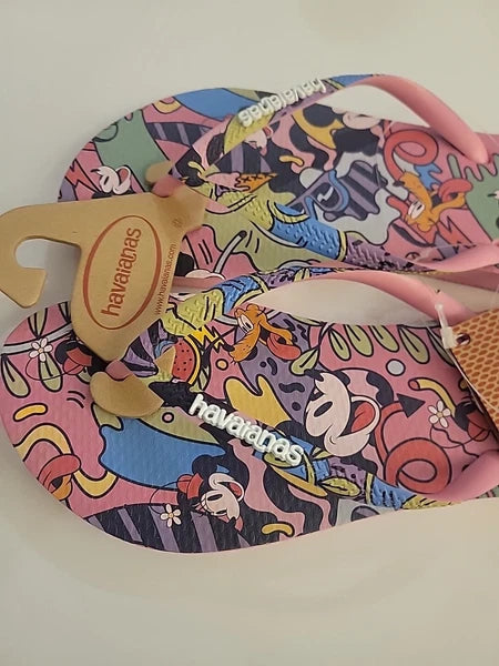 Havaianas Slim Disney Style Flip-Flops Womens Size 7- New