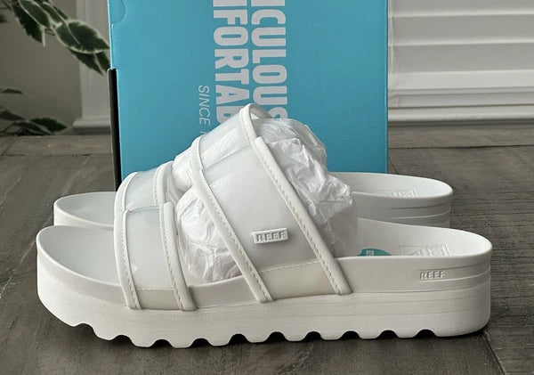 Reef Women's US 8 Vista Hi-Energy Cloud Transparent Slides, Style # CJ6852