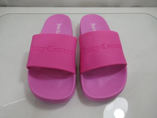Juicy Couture Breanna Slide Sandal Logo Debossed Pink Size 10 / EUR 40