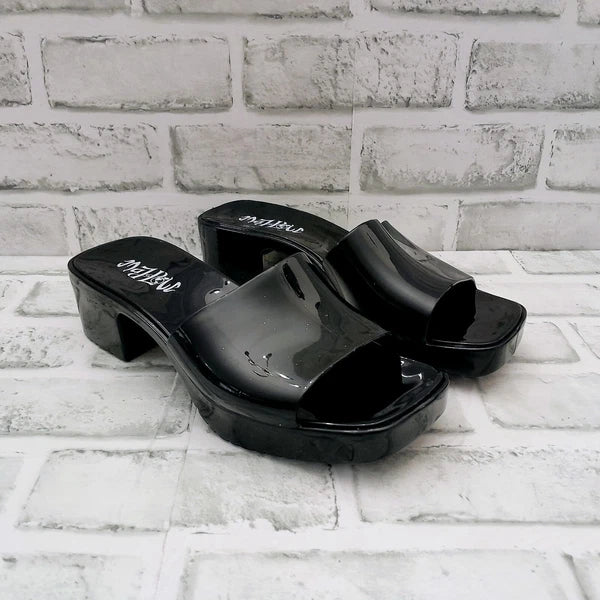 Mad Love Block Heel Mules Sandals Womens Size 6