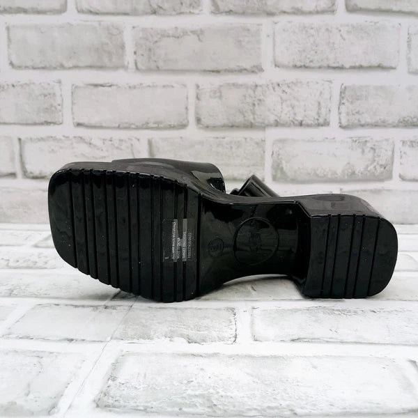 Mad Love Block Heel Mules Sandals Womens Size 6