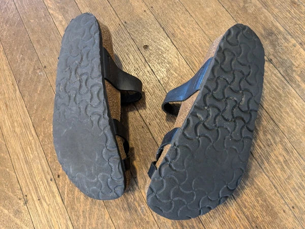 Birkenstock Mayari Graceful Pearl Black Regular Size 38 Made Germany Buckle