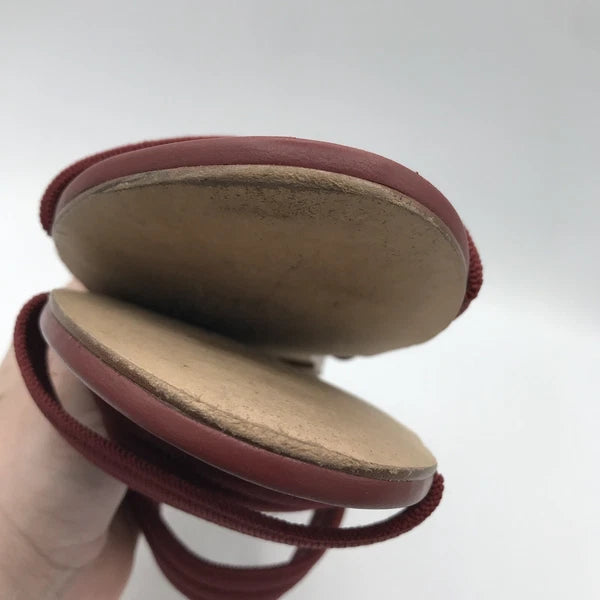 Rothy's Flat Sandals Women's 10 Sangria Red Triple Band Slides Retired Style EUC