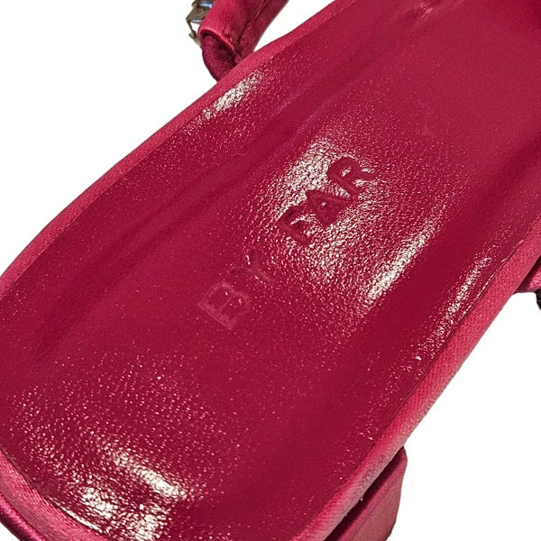 BY FAR Tanya Crystal Embellished Fuchsia Pink Mule Sandals 37 / Size 6 US $504