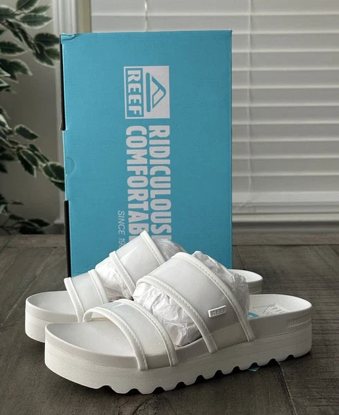 Reef Women's US 8 Vista Hi-Energy Cloud Transparent Slides, Style # CJ6852