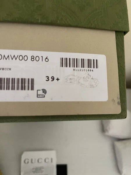 NIB GUCCI Interlocking GG Cut Out Espadrille Sandals 725830 Sz 39.5G US 9.5 $660