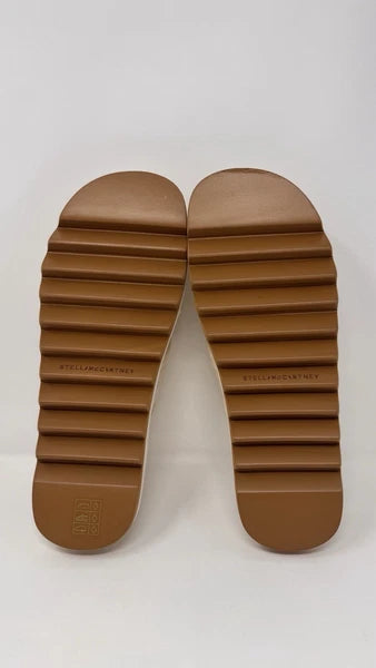 Stella McCartney Women’s Sneakelyse Twist Cream Sandals Size 10 US / 40 EU