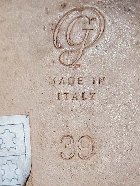 M. Gemi White Leather Flat Braided Strappy Slide Flat Sandals Wms 39EU  8.5-9 US