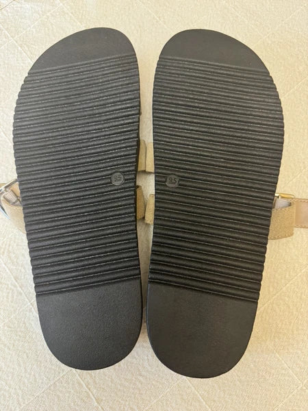 Steve Madden Mayven Suede Slide Sandals Taupe SIze 9.5