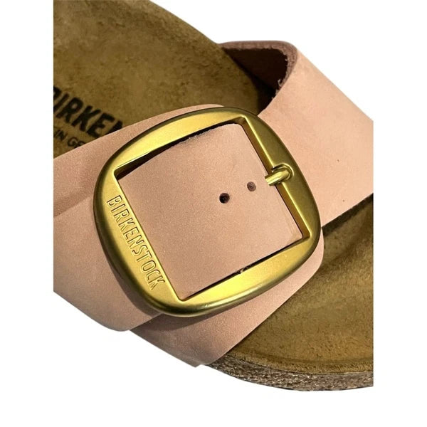 Birkenstock Madrid Big Buckle Women's Pink Leather Slide Sandals 7 Slip On