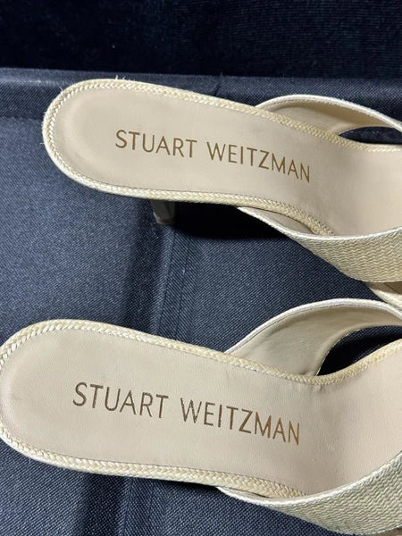 Stuart Weitzman Women's Carmen Sandal in Wheat Size 10B