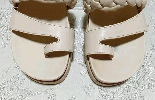 Sam & Libby Women's Braided Footbed Sandals Size 9.5